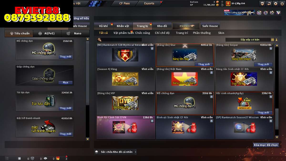 shop acc cf uy tin gia re